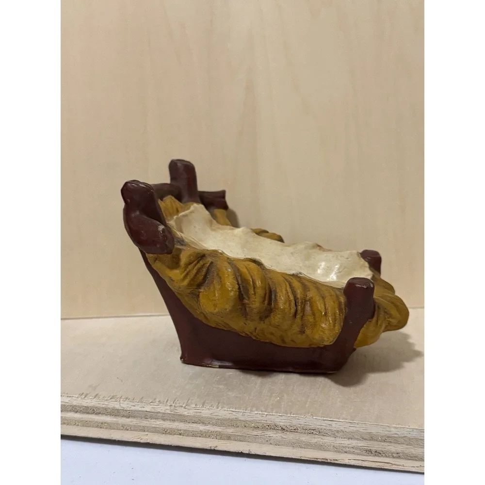 Jesus Manger Nativity Bed 5in Made In Italy Vintage